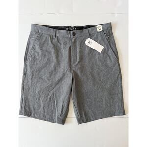 Visive Shorts Mens 36 Gray Chino 9 Inseam Quick Dry Stretch Lined Travel